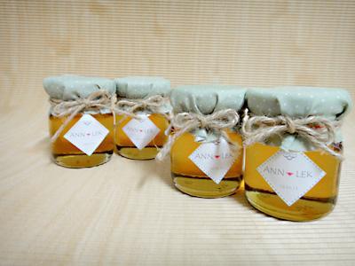 www.loversouvenir.com ของชำร่วยน้ำผึ้งในขวดแก้ว ตกแต่งผ้า ให้ความหมายดีๆ เพิ่มความหวานให้งานแต่งคุณ รูปที่ 3
