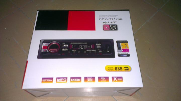 เครื่องเล่น USB MP3 ติดรถยนต์ รุ่น CDX-GT1236 รูปที่ 1