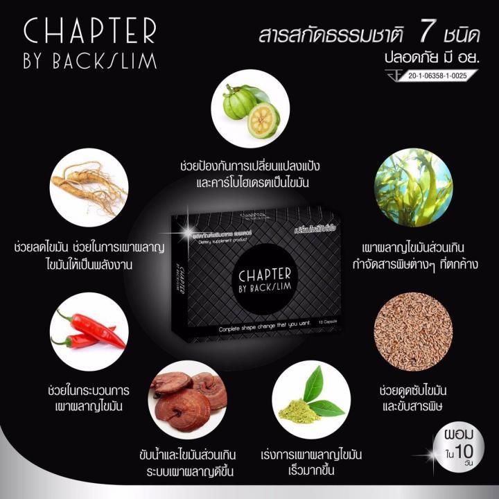 Chapter by Backslim ตัวแทน VIP ผลิตภัณฑ์เสริมอาหาร มี อย รูปที่ 1