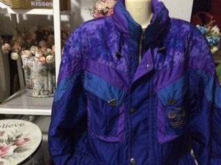 Intentness ski jacket  hood เสื้อใส่เล่นสกีลุยหิมะสีน้ำเงินผสมม่วงเข้มสภาพดีมากซื้อถูกกว่าเช่า : สมุทรปราการ รูปที่ 3