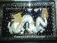 ผ้าปักลาย มังกร Dragon amulet embroidery