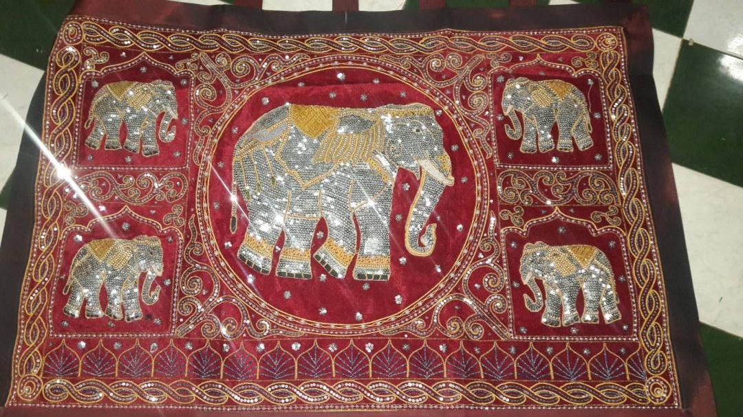 ผ้าปักลาย มังกร Dragon amulet embroidery รูปที่ 7