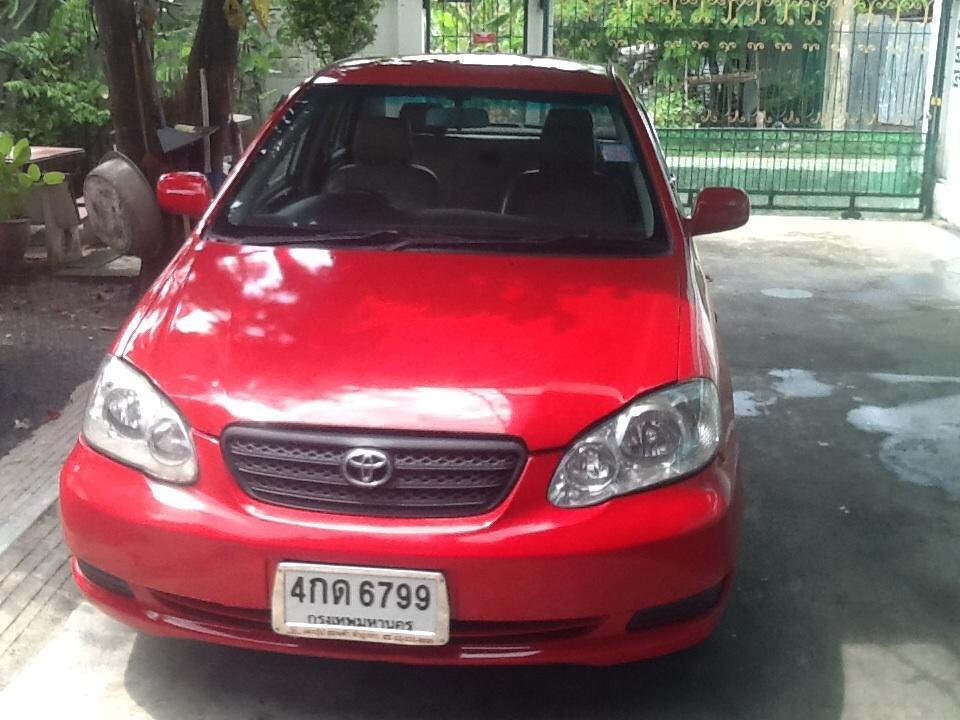 Toyota Ais 1.6Jปี2003แท๊กซี่ถอดป้ายเครื่องเดิม สีแดงสวยสด ติดแก๊ส รูปที่ 1