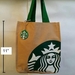 รูปย่อ กระเป๋าสะพาย ผ้า มีผ้าซับในคะ ลาย สตาร์บัค Starbucks รูปที่2