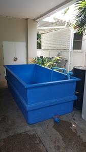 ขายบ่อปลาไฟเบอร์สีฟ้าแบบหนาอย่างดี สภาพ 95 ใช้งานแค่ 3-4 เดือน กX รูปที่ 4