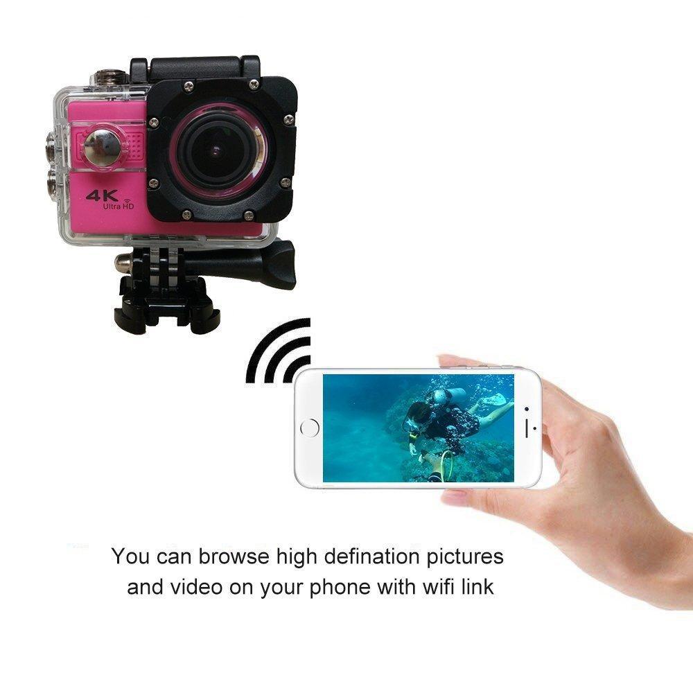 กล้องดำน้ำ Action Camera 4k Ura HD wifi รูปที่ 4