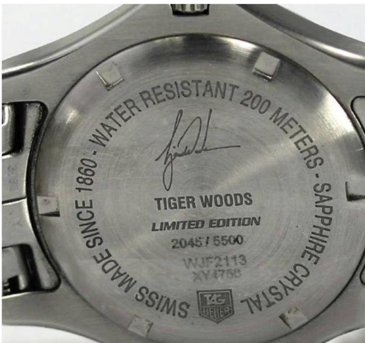 Sale TAG HEUER LINK AUTO TIGER WOODS LIMITED รูปที่ 3