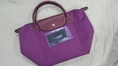 กระเป๋า Longchamp Le Pliage Size S หูสั้น สี Fig ของแท้ 100