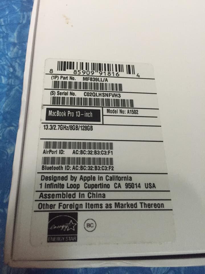 MacBook Pro retina 13