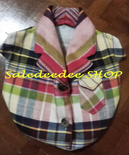เสื้อ ใส่กล่องทิชชู่ ผลิตจากผ้าขาวม้า เป็นของฝาก, ของชำร่วย, ของพรีเมี่ยม, ของขวัญ, ตกแต่งโต๊ะอาหาร รูปที่ 3