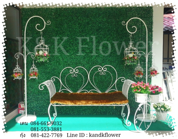 ซุ้มดอกไม้งานแต่งงาน 3,500 บาท ร้านK&K 084-661-9032 /081-422-7769 รูปที่ 2