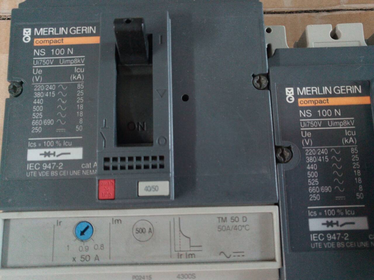 ขาย เบรกเกอร์ Breaker Merlin Gerin รุ่น NS 100 N 16-250Amp(แอมป์) มือสอง สภาพดี ราคาถูก รูปที่ 3