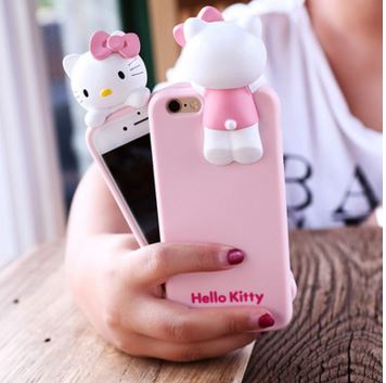 เคสไอโฟน6/6s เคสคิตตี้เกาะฝาหลัง มีให้เลือกหลายแบบ รูปที่ 6