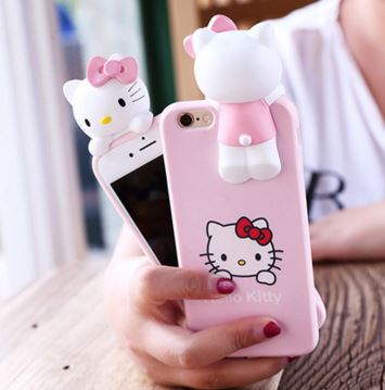 เคสไอโฟน6/6s เคสคิตตี้เกาะฝาหลัง มีให้เลือกหลายแบบ รูปที่ 7
