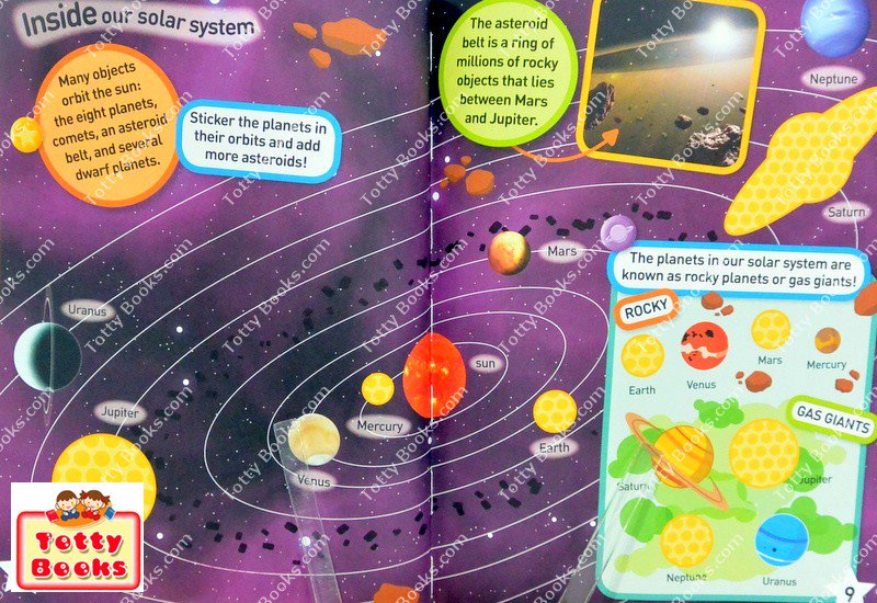 (Age 3 - 6) หนังสือกิจกรรมสติ๊กเกอร์กว่า 1000+ ดวง ดาวเคราะห์ อวกาศ Space Sticker Activity Book 1000+ stickers (National Geographic) รูปที่ 4