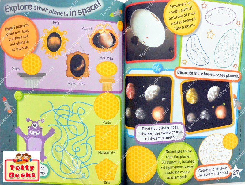 (Age 3 - 6) หนังสือกิจกรรมสติ๊กเกอร์กว่า 1000+ ดวง ดาวเคราะห์ อวกาศ Space Sticker Activity Book 1000+ stickers (National Geographic) รูปที่ 5