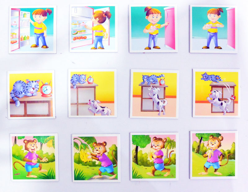 (Age 3.5 - 7) สื่อการเรียน-การสอน เกมเรียงลำดับภาพ ฝึกตรรกะ What's Next 1 (Logical Game - Teaching & Learning Resources) รูปที่ 3