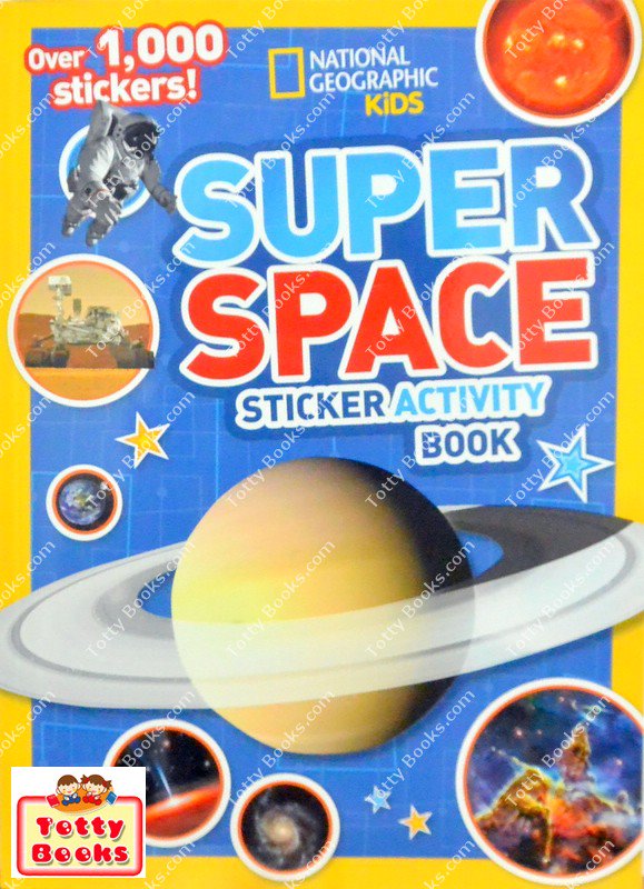 (Age 3 - 6) หนังสือกิจกรรมสติ๊กเกอร์กว่า 1000+ ดวง ดาวเคราะห์ อวกาศ Space Sticker Activity Book 1000+ stickers (National Geographic) รูปที่ 1