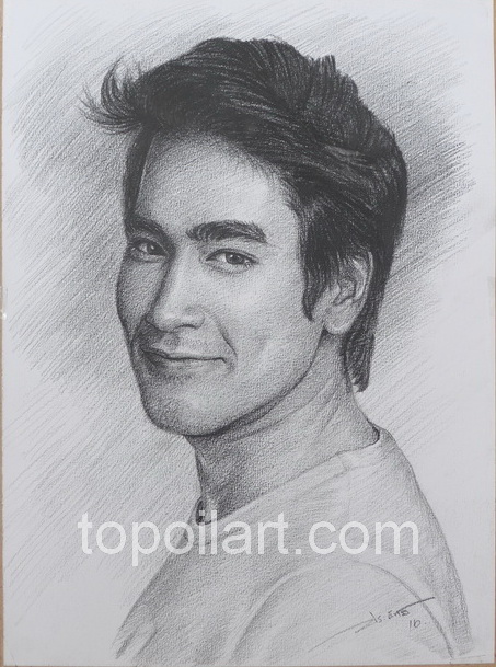 วาดภาพคนเหมือนลายเส้นดินสอ รูปที่ 2