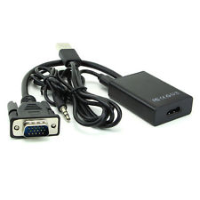 VGA To HDMI +Audio TV AV HDTV Video Cable รูปที่ 1