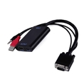 Audio TV AV HDTV Video Cable Converter Adapter+VGA Male To HDMI Output 1080 HD