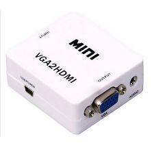VGA To HDMI 1080P HDTV Video Audio Converter Box Adapter For PC Laptop DVD รูปที่ 1
