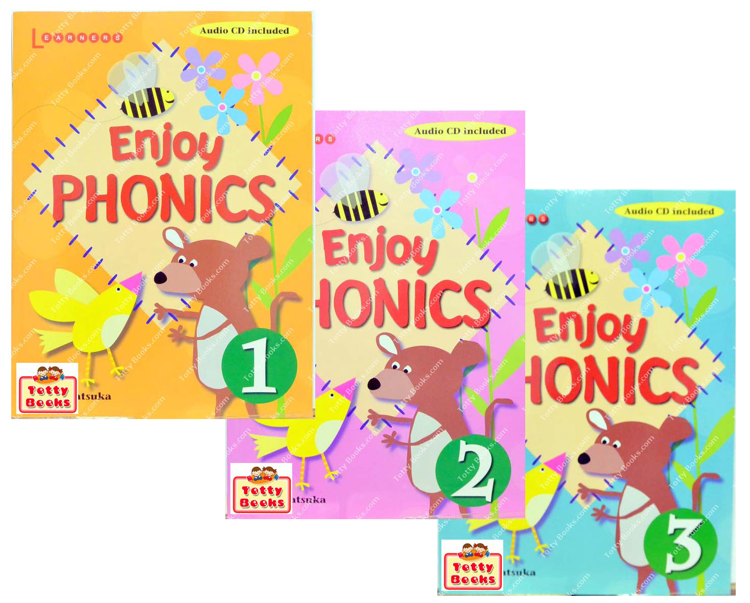 (Age 2 - 7) ดีมากๆ! ชุดแบบฝึกหัดโฟนิก 1-3 พร้อมซีดี Scholastic Phonics 1 - 3 (with Audio CD) รูปที่ 1
