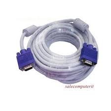 VGA Cable ยาว 20m เกรด A สายสีขาว หัวน้ำเงิน (M-M) รูปที่ 1