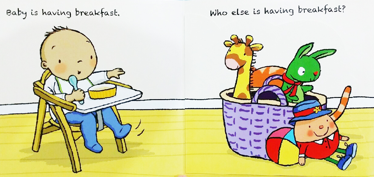 (Age Newborn - 4) หนังสือนิทาน แผ่นเปิดภาพ กระดาษหนาปานกลาง Hello! Hello! (Flap Book) รูปที่ 4