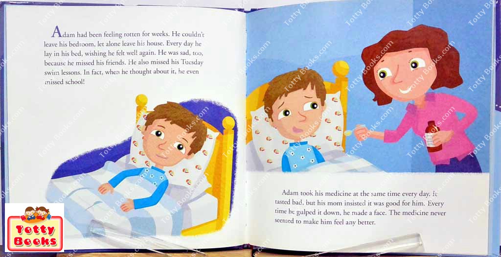 (Age 4 - 10) หนังสือส่งเสริม EQ/MQ เมื่อหนูป่วย Get Well Soon Adam (Helping Hand Book, Sarah Duchess of York) รูปที่ 3
