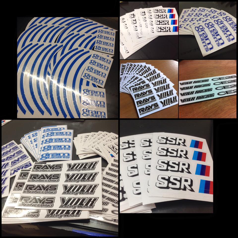 Sticker ติดก้านล้อ ติดล้อ สติกเกอร์ Gramlights SSR รูปที่ 4