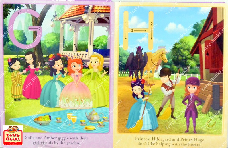 (Age 2 - 6) หนังสือบอร์ดบุ๊ก เสริมคำศัพท์ ตัวอักษกร ช่องเปิดภาพกว่า 100 ภาพ! S is for Sofia (100+ Flaps, Sofia the First) รูปที่ 3
