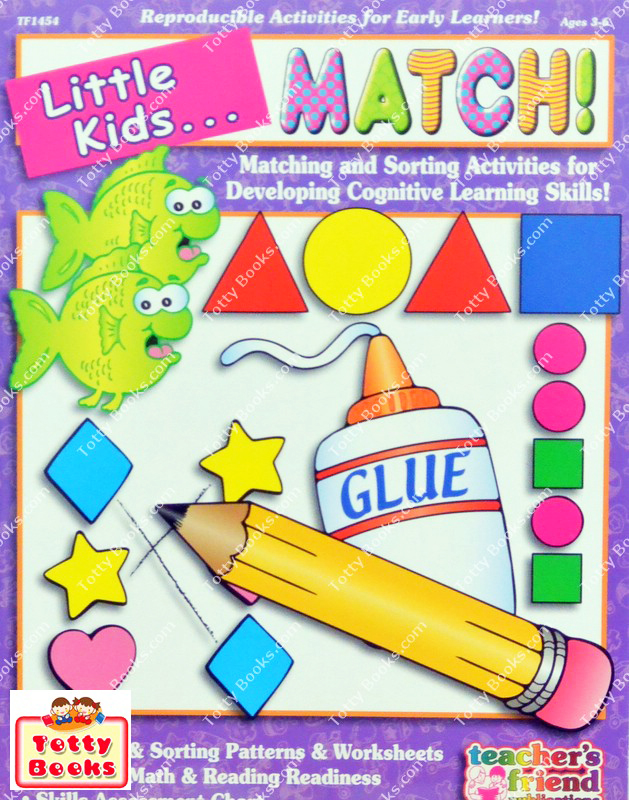 (Age 3 - 6) หนังสือกิจกรรม พัฒนากล้ามเนื้อมัดเล็ก ฝึกจับคู่ Little Kids Match (Scholastic) รูปที่ 1
