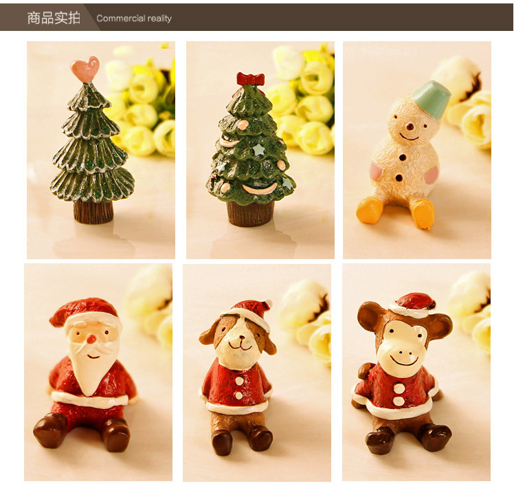 ตุ๊กตาจิ๋ว คริสต์มาส animal แบบนั่ง รูปที่ 4