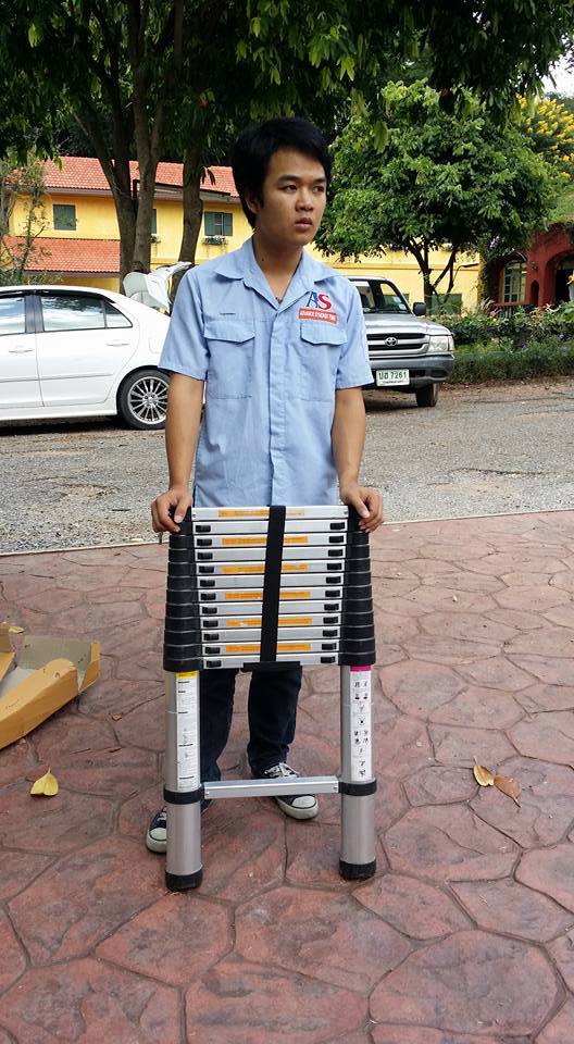 ขายบันไดอลูมิเนียม แบบสไลด์ยืด-หดใด้ เท่ห์ ดูดี มีสไตล์ สำหรับช่างรุ่นใหม่ รูปที่ 5