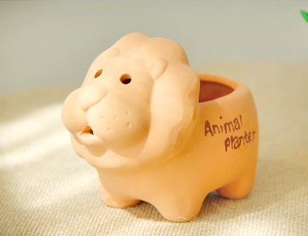 กระถางกระบองเพชร animal planter ตกแต่งสวน รูปที่ 2