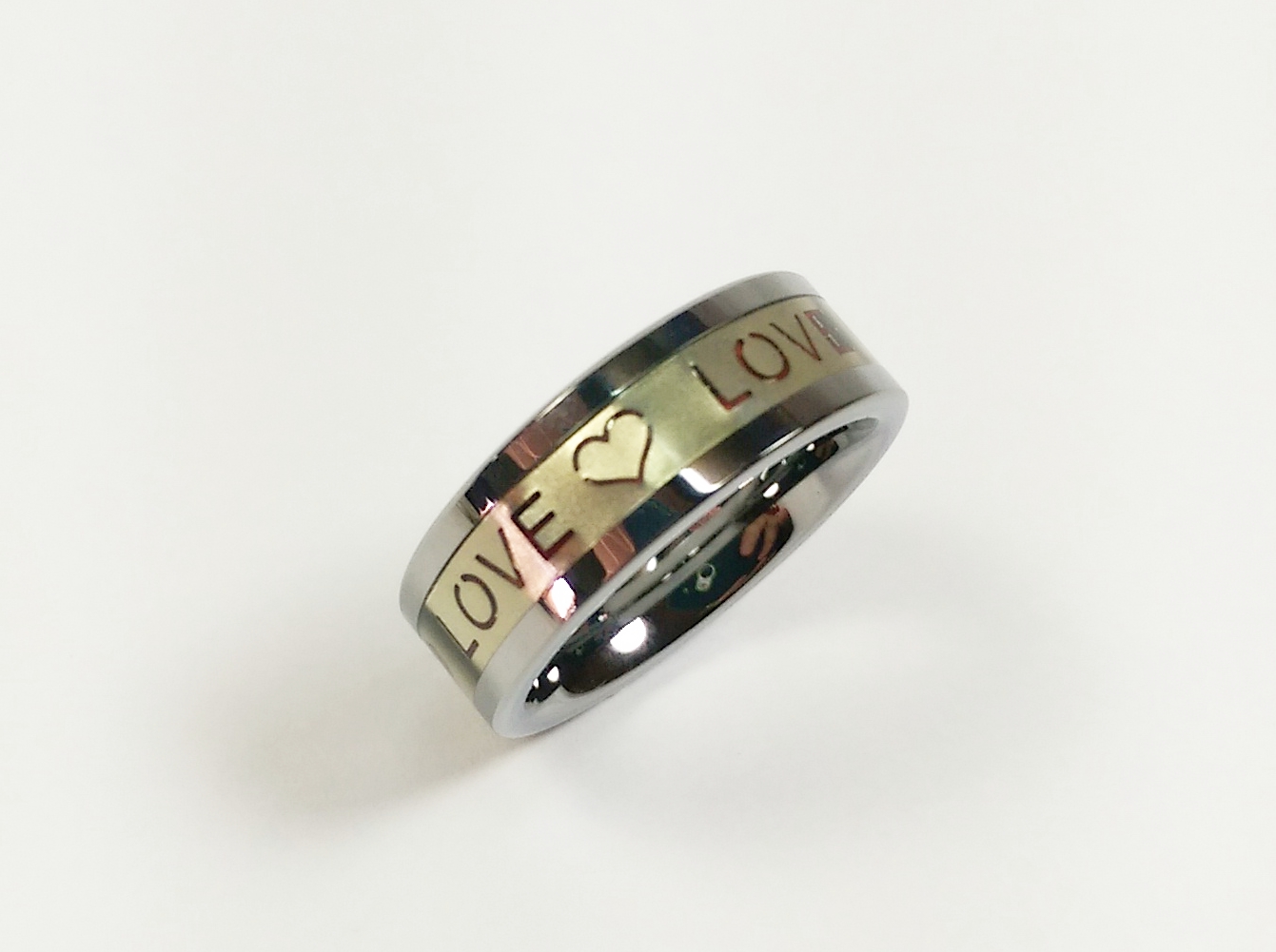 ขายแหวนทังสเตน ลายตัวอักษร Love รูปที่ 1