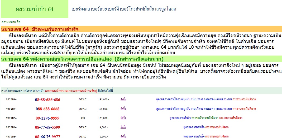 เบอร์เสริมทรัพย์ เบอร์สวย ราคาถูก เลือกที่เรา 