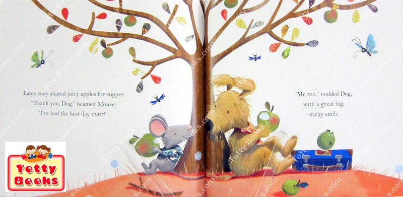(Award Winning Author, Age 2.5 - 7) นิทานอ่านเล่น/ก่อนนอน ความผูกพันของเพื่อน ปกอ่อน Just Right for Two (Tracy Corderoy) รูปที่ 4