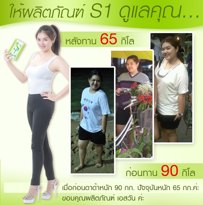 วิธีลดน้ำหนักที่เห็นผลดีที่สุด ผลิตภัณฑ์เสริมอาหารเอสวัน S1 การันตีด้วยรีวิวมากมาย ลดน้ำหนักง่ายด้วยเอสวัน มาตรฐานการผลิตภัณ์ฑจากไต้หวัน มีอย. รูปที่ 1