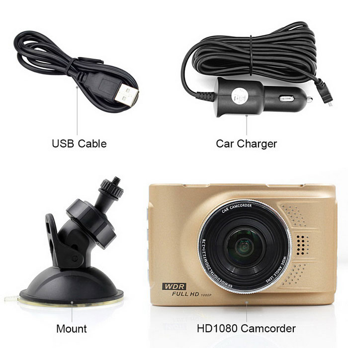 กล้องติดรถยนต์ Car Camera Full HD ความคมชัดระดับ HD ช่วยบันทึกเหตุการณ์ขณะขับขี่ รูปที่ 2