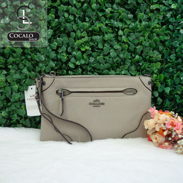 COACH F64964 GRAIN LEATHER MICKIE WRISTLET รูปที่ 1