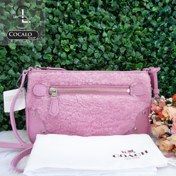COACH 36490 SMALL RHYDER POCHETTE IN SHEARLING รูปที่ 1