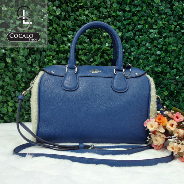 COACH F36689 MINI BENNETT SATCHEL IN SHEARLING AND LEATHER รูปที่ 1