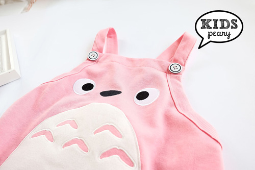 ชุดเอี๊ยมของคุณหนู Cute Jump สีชมพู นำเข้าจากเกาหลี เกรดพรีเมี่ยม รูปที่ 3