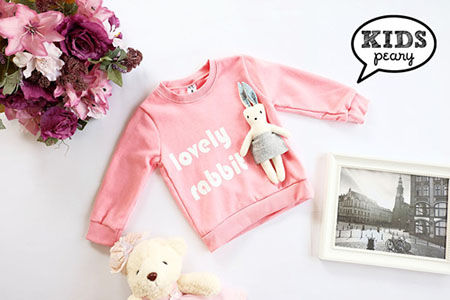 ชุดวอร์มของคุณหนู Lovely Rabbit นำเข้าจากเกาหลี เกรดพรีเมี่ยม รูปที่ 3