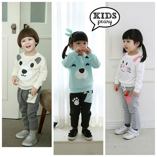 ชุดวอร์มของคุณหนู กระต่าย Rabbit นำเข้าจากเกาหลี เกรดพรีเมี่ยม รูปที่ 4