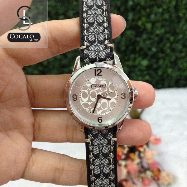 COACH 14501631 Womens Classic Signature Logo Leather Strap Watch รูปที่ 1