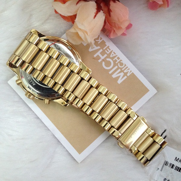 Michael Kors MK5916 Cooper Gold Tone Chronograph Women's Watch รูปที่ 6