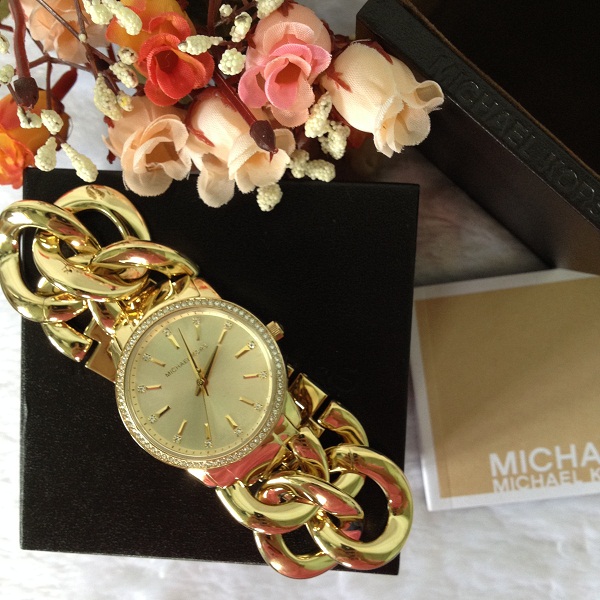 Michael Kors MK3235 Women's Nini' Chain Link Glitz Bracelet Watch รูปที่ 3